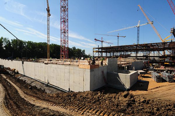 Photo documentation of commercial office construction site by Multivista