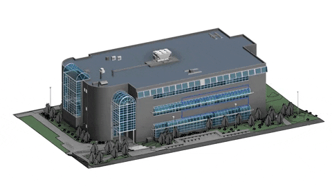 3D model of a university campus