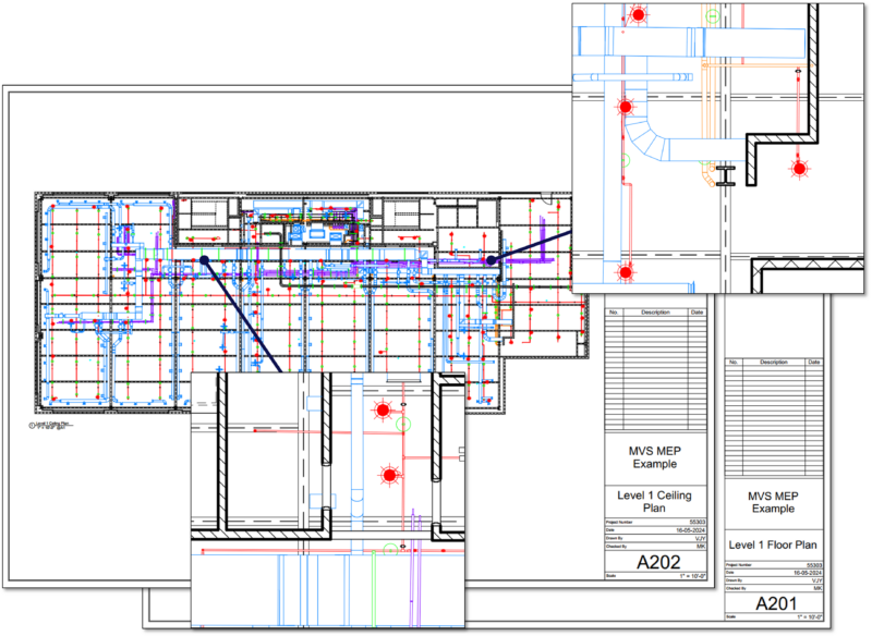 Scan to plan CAD drawings made with a 3D laser scanner