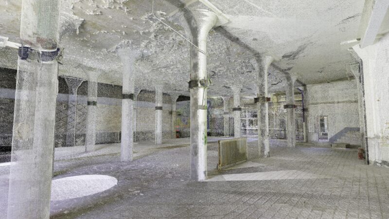 3d Laser scanning from a construction site
