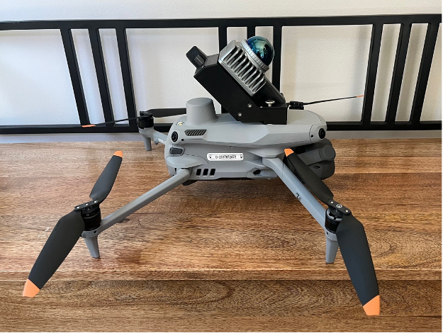 multivista uav/drone equipped with a LiDAR scanner for construction services