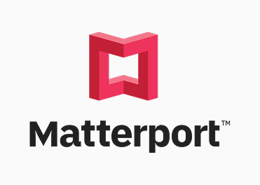 Matterport logo featuring a red 3D M-shaped icon above the company name.