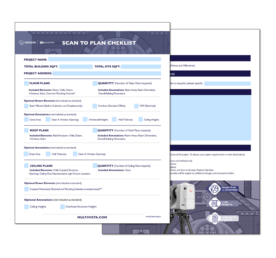 Scan to Plan Checklist