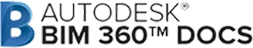Autodesk BIM 360 Docs logo with a stylized blue 'B' icon.