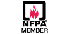 National Fire Protection Association (NFPA) Member logo with a red flame icon.