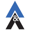 Logo featuring a blue upward-pointing triangle over a black upward-pointing triangle with a white ampersand.
