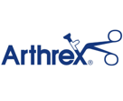 Arthrex logo featuring surgical instruments.