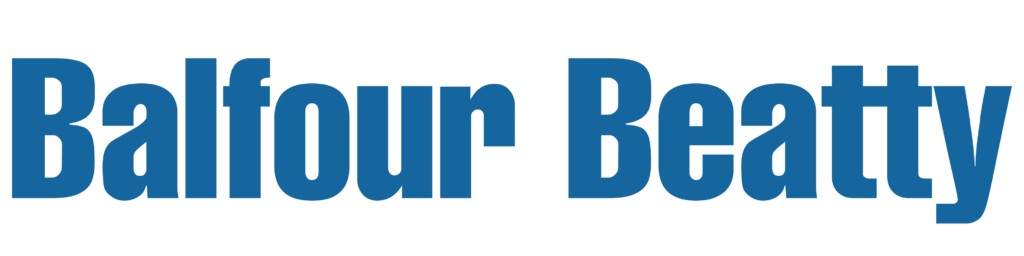 Balfour Beatty logo in bold blue text