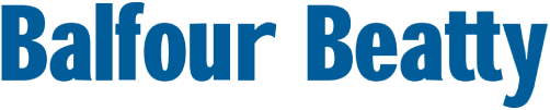 Balfour Beatty company logo in bold blue text.