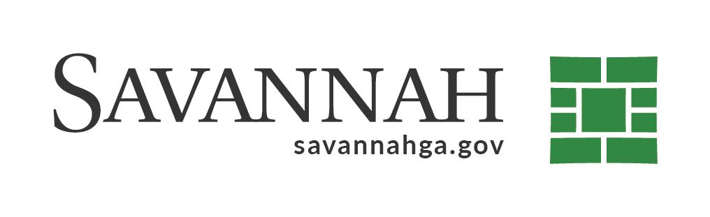 Savannah logo with 'savannahga.gov' and green block icon.