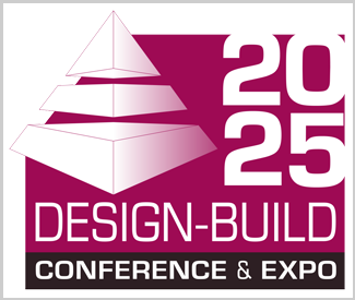 2025 Design-Build Conference & Expo logo with stacked pyramid design.