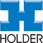 HOLDER logo, a blue stylized 'H' icon above the word HOLDER.