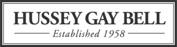 Logo for Hussey Gay Bell, established 1958.