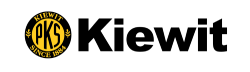 Kiewit logo, featuring a circular black and gold emblem with 'KIEWIT PKS SINCE 1884' and the Kiewit wordmark.