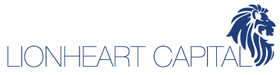 Lionheart Capital logo with a blue lion's head.