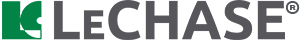 LeCHASE logo, featuring a green abstract K or LC symbol and dark grey 'LeCHASE' text.