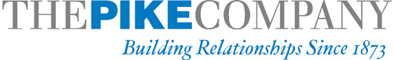 The Pike Company logo with blue and grey text, tagline reads: Building Relationships Since 1873.