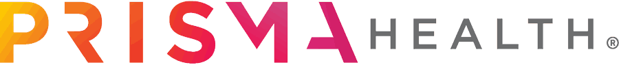 Prisma Health logo, with PRISMA in a colorful gradient and HEALTH in grey.