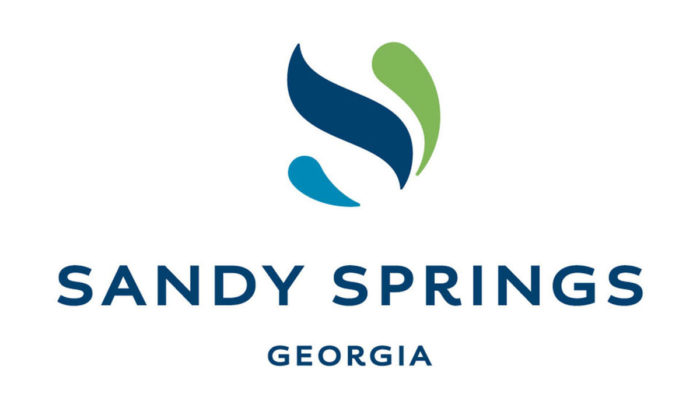 Sandy Springs Georgia logo with a stylized S in blue and green.