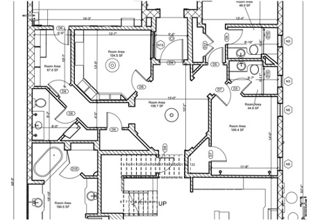 a renovation floor plan created from scan to plan service