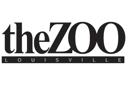 The Louisville Zoo logo with 'theZOO' in large stylized text and 'LOUISVILLE' below.
