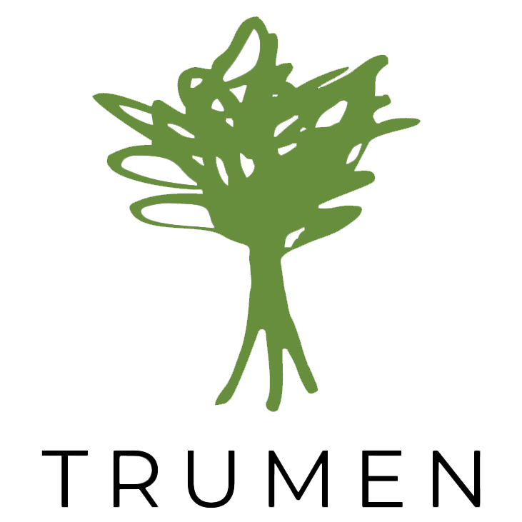Trumen logo featuring a stylized green tree and the company name.