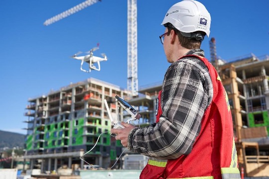 Multivista professional capturing information using a drone / UAV