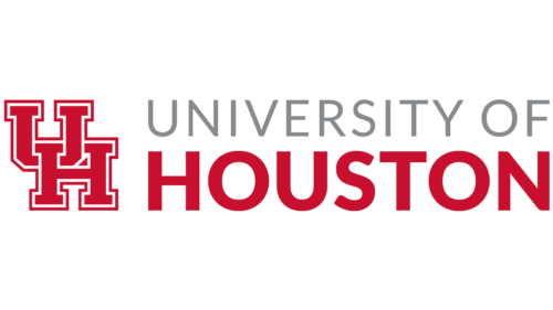 University of Houston logo with red UH monogram and text.