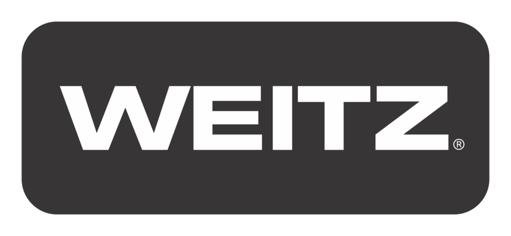 WEITZ logo in white text on a dark gray background with a registered trademark symbol.