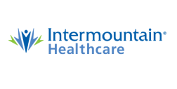 Intermountain Healthcare logo with blue text and a stylized person icon