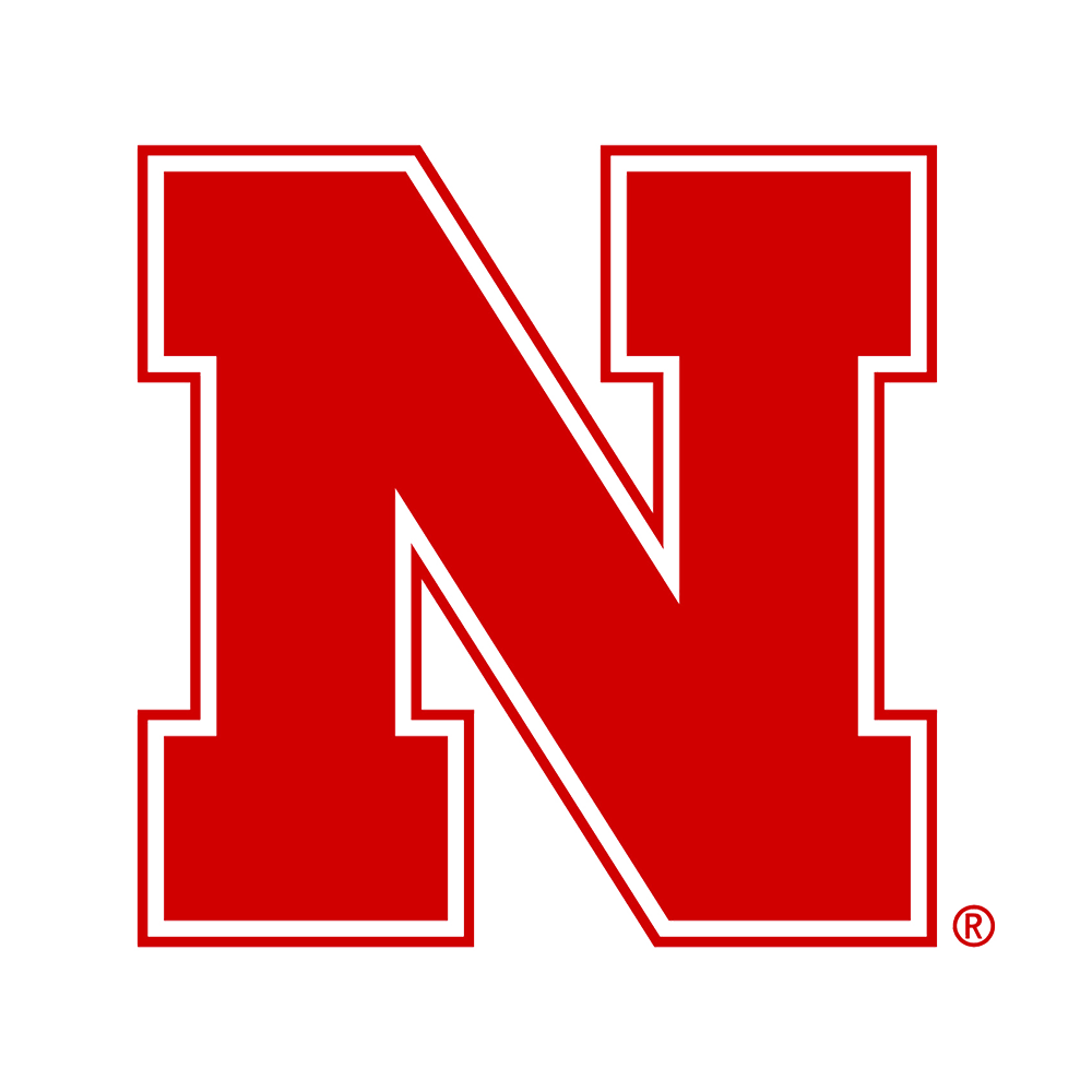 University of Nebraska red 'N' logo with white border.
