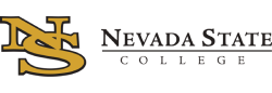 Nevada State College official logo with gold NS monogram