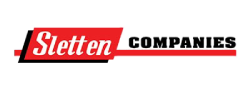 Sletten COMPANIES logo in red and black